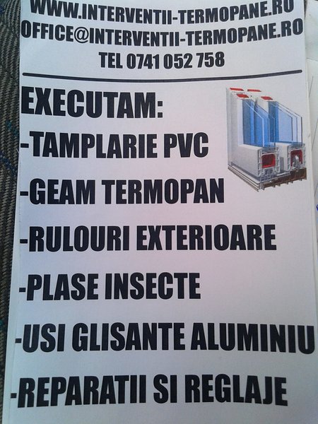 Reparatii termopane